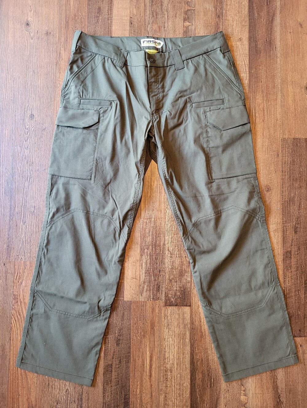 First Tactical Green Straight Leg Multi Pocket Utility Pant